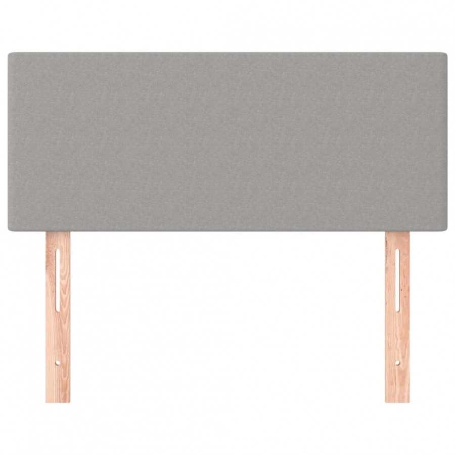 Tête de lit Gris clair 90x5x78/88 cm Tissu