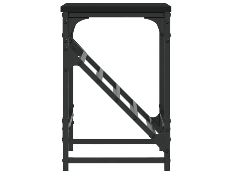 Étagère à chaussures noir 60x30x45 cm bois d'ingénierie