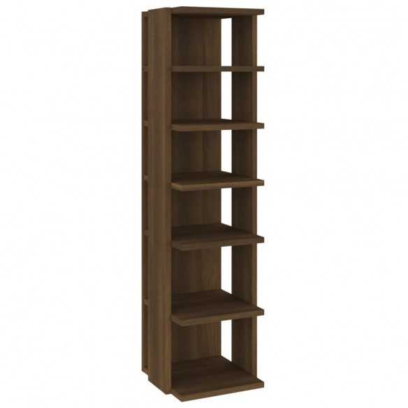 Étagère à chaussures Chêne marron 27,5x27x102cm Bois ingénierie Étagère à chaussures Chêne marron 27,5x27x102cm Bois ingénierie