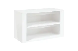 Étagère à chaussures Blanc brillant 75x35x45 cm Bois ingénierie 2