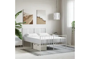 Matelas en mousse blanc 140x190 cm dureté H2 H3 2