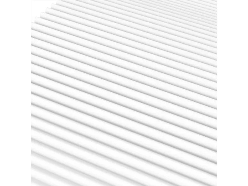 Matelas en mousse blanc 140x190 cm dureté H2 H3