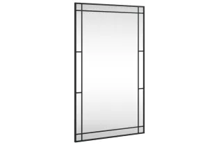 Miroir mural noir 60x100 cm rectangulaire fer 2