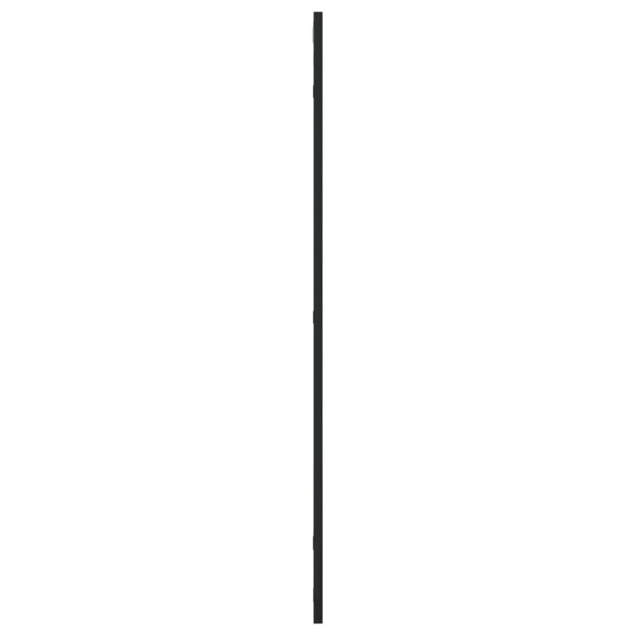 Miroir mural noir 60x100 cm rectangulaire fer