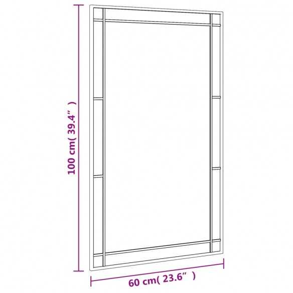 Miroir mural noir 60x100 cm rectangulaire fer Miroir mural noir 60x100 cm rectangulaire fer