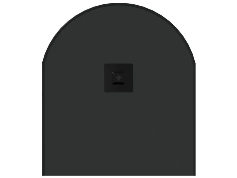 Miroir mural Noir 80x35 cm Ovale