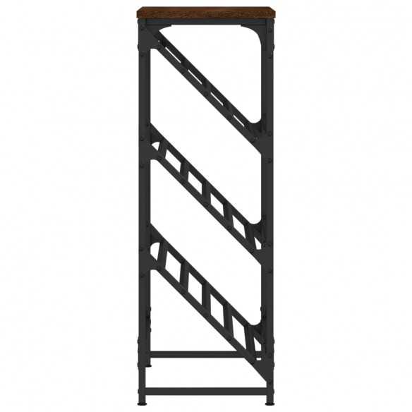 Étagère à chaussures chêne marron 60x30x85 cm bois d'ingénierie