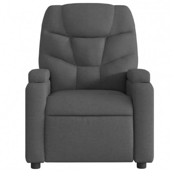 Fauteuil inclinable de massage électrique gris foncé tissu Fauteuil inclinable de massage électrique gris foncé tissu