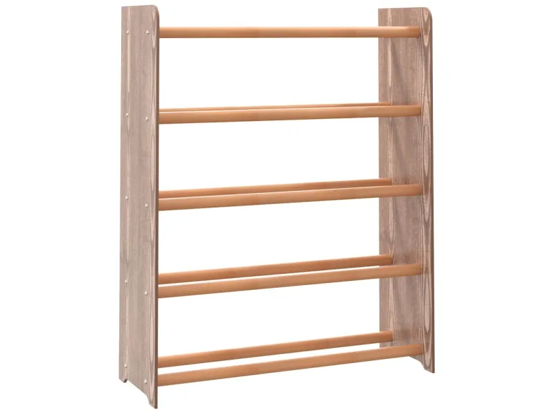 Étagère à chaussures Marron 65x24x81 cm Bois d'ingénierie