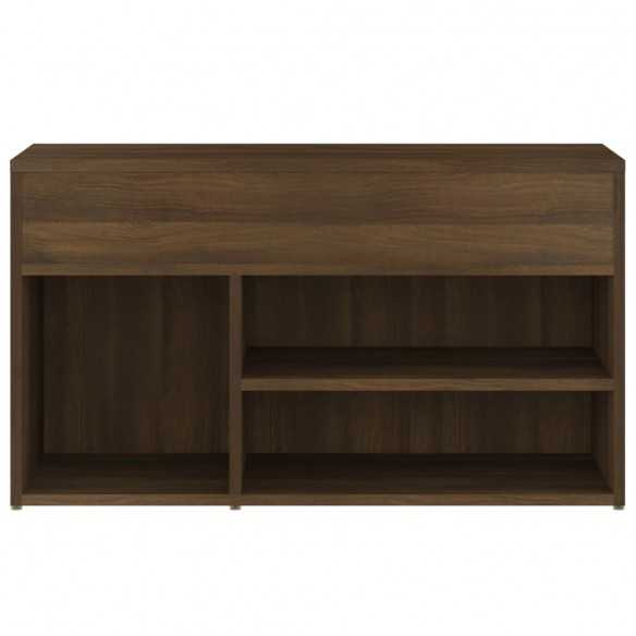 Banc à chaussures Chêne marron 80x30x45 cm Bois d'ingénierie