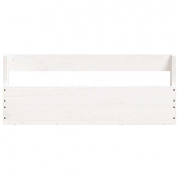 Étagères à chaussures murales 2 pcs Blanc 59x9x23 cm Pin massif