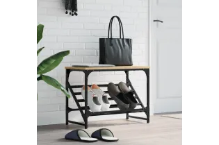 Étagère à chaussures chêne sonoma 60x30x45 cm bois d'ingénierie