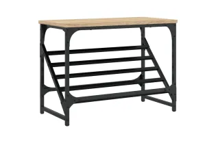 Étagère à chaussures chêne sonoma 60x30x45 cm bois d'ingénierie 2