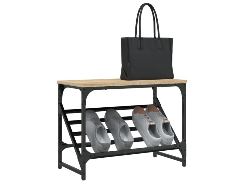 Étagère à chaussures chêne sonoma 60x30x45 cm bois d'ingénierie