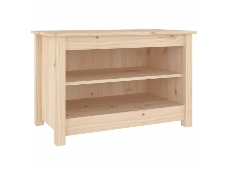 Banc à chaussures 70x38x45,5 cm Bois de pin massif