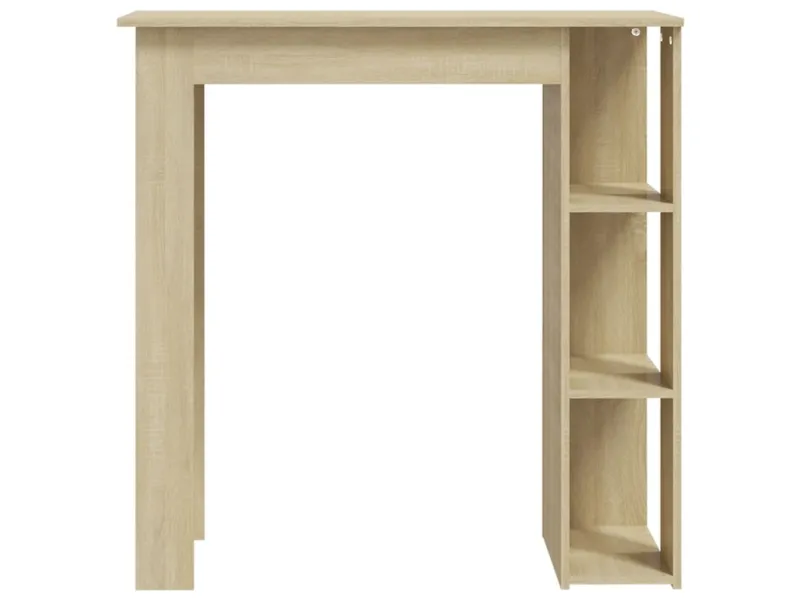 Table de bar avec étagère Chêne sonoma 102x50x103,5cm Aggloméré