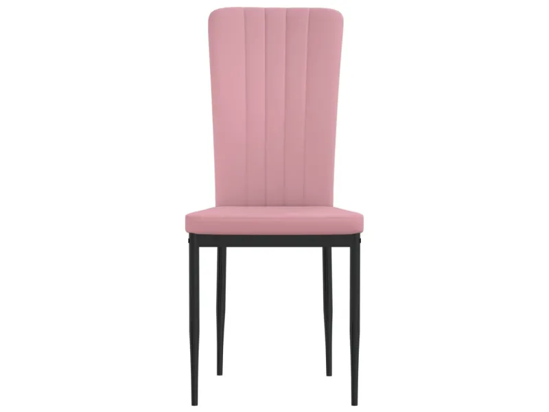 Chaises à manger lot de 2 Rose Velours