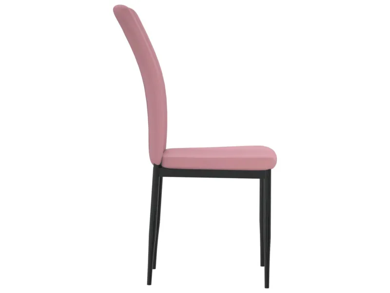 Chaises à manger lot de 2 Rose Velours
