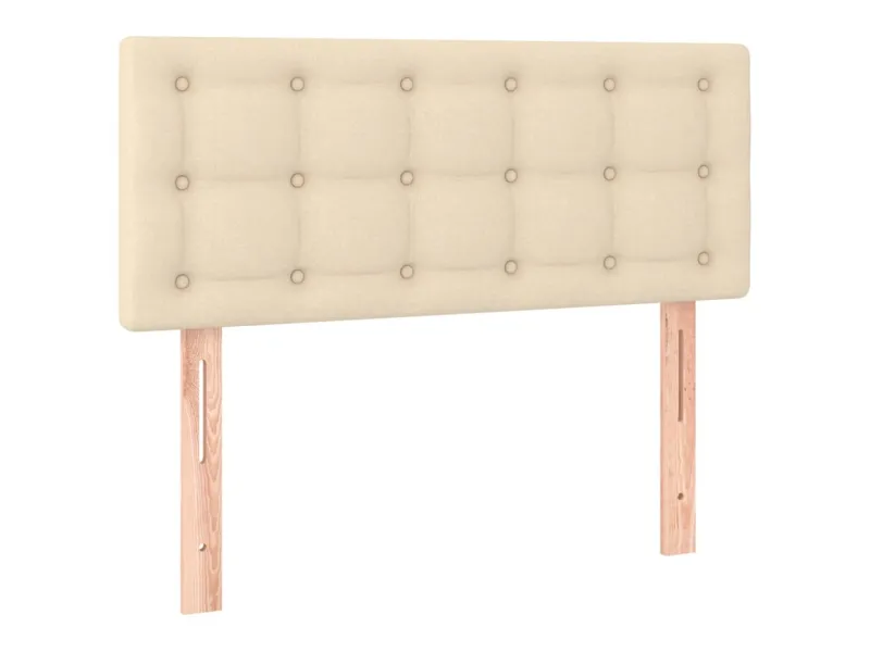 Tête de lit à LED Crème 100x5x78/88 cm Tissu