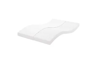 Matelas en mousse blanc 140x190 cm 7 zones dureté 20 ILD