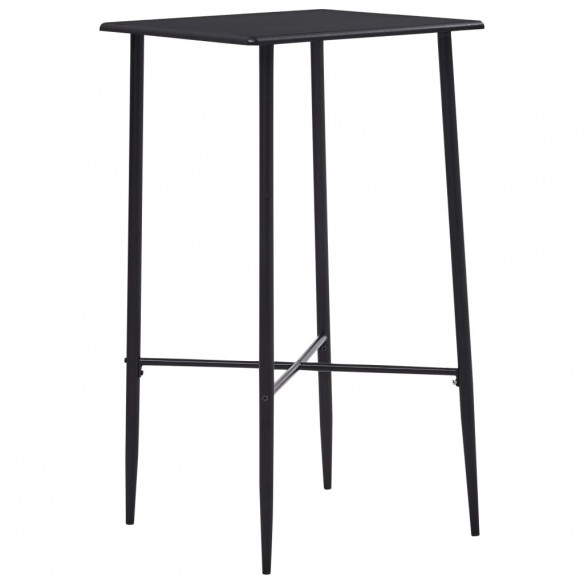 Table de bar Noir 60x60x111 cm MDF