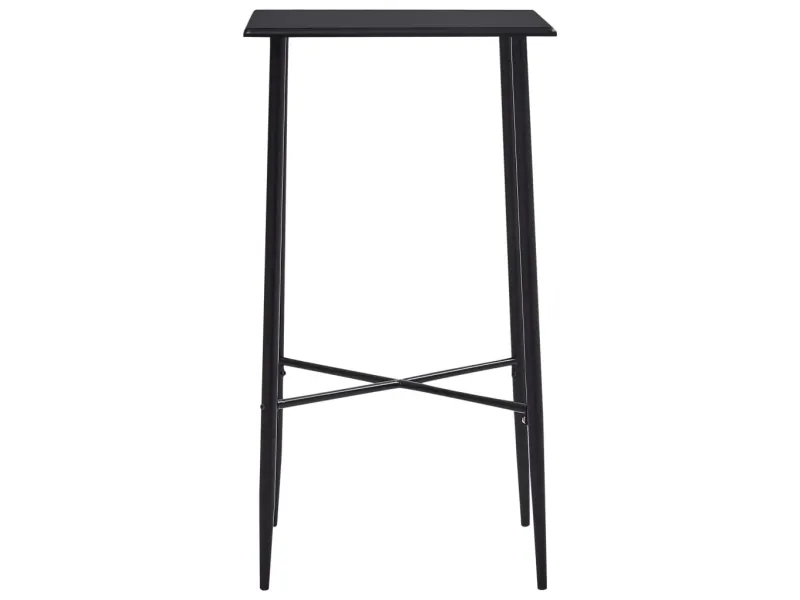 Table de bar Noir 60x60x111 cm MDF