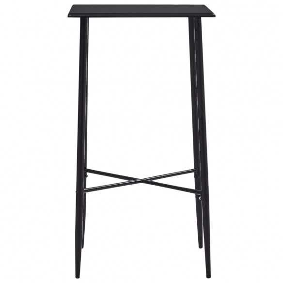 Table de bar Noir 60x60x111 cm MDF