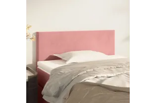 Tête de lit Rose 100x5x78/88 cm Velours