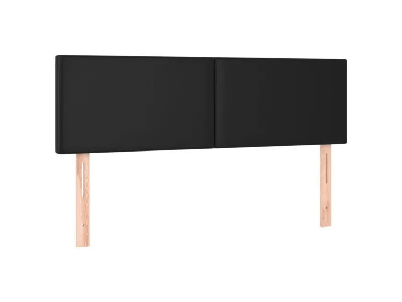 cadre de lit avec matelas et LED Noir 140x200 cm