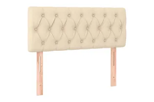 Tête de lit Crème 100x7x78/88 cm Tissu 2