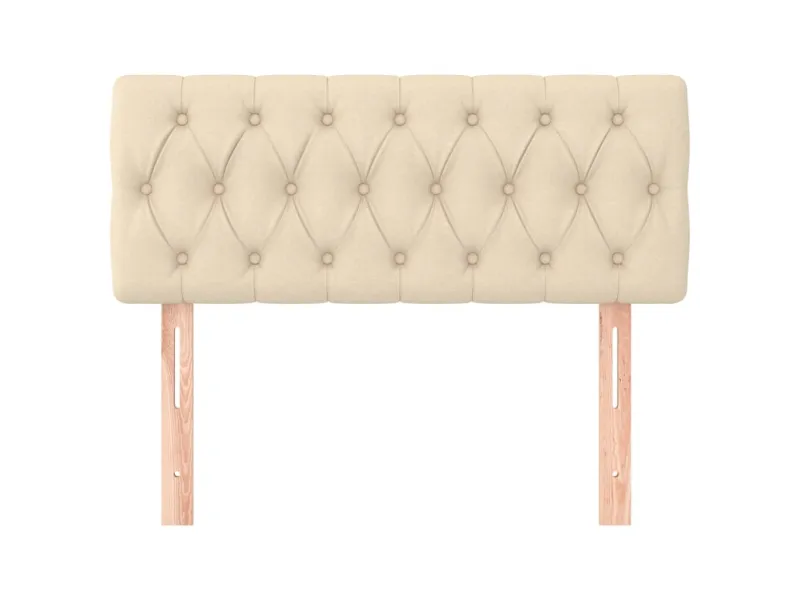 Tête de lit Crème 100x7x78/88 cm Tissu