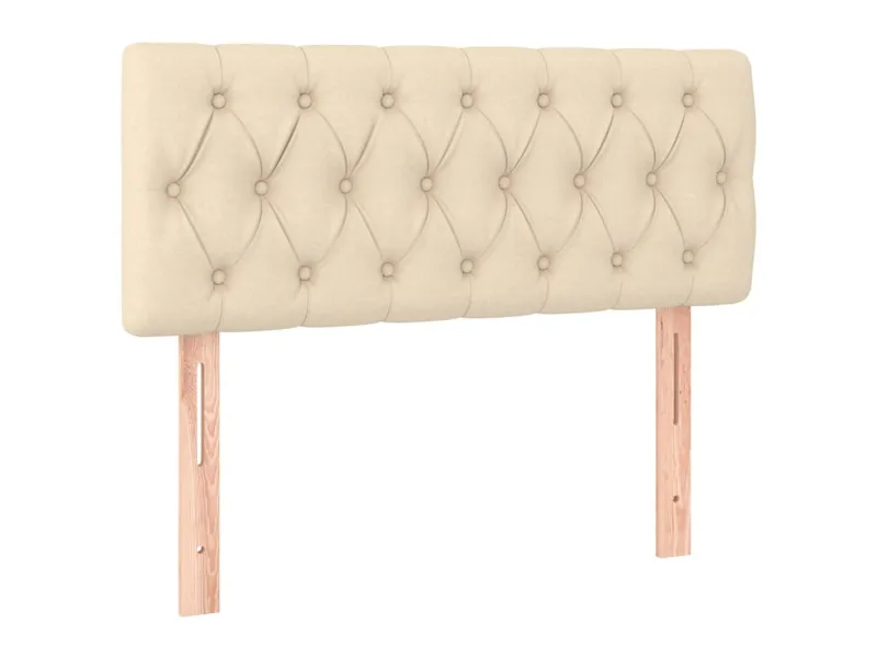 Tête de lit à LED Crème 100x7x78/88 cm Tissu