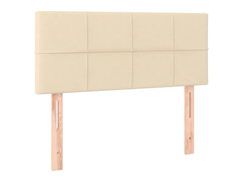 Tête de lit à LED Crème 100x5x78/88 cm Tissu