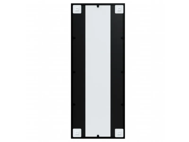 Miroirs muraux 2 pcs noir 100x40 cm métal