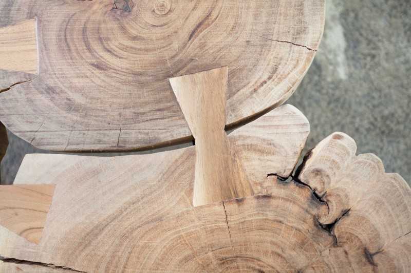 Table basse design industriel 115 cm