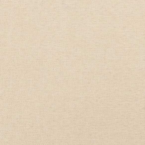 Têtes de lit 2 pcs Crème 72x5x78/88 cm Tissu