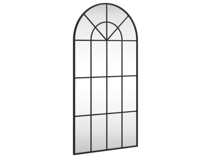 Miroir mural noir 50x100 cm arche fer