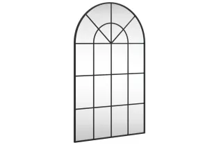 Miroir mural noir 60x100 cm arche fer 2