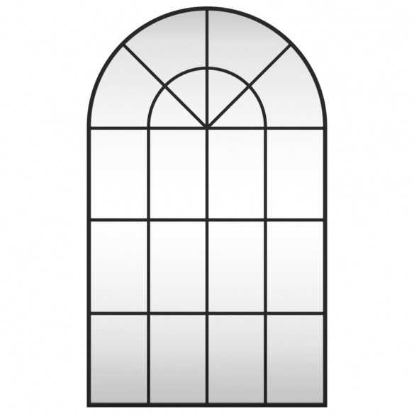 Miroir mural noir 60x100 cm arche fer