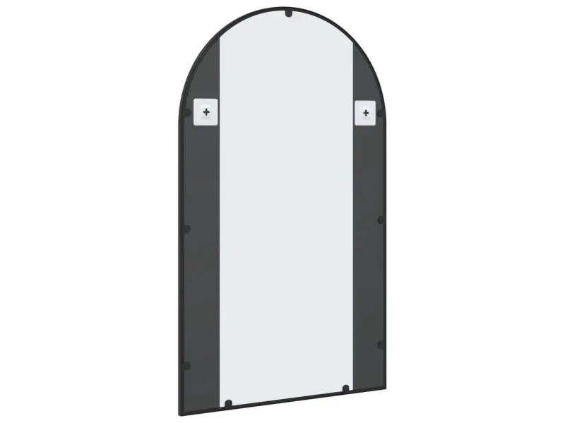 Miroir mural noir 60x100 cm arche fer