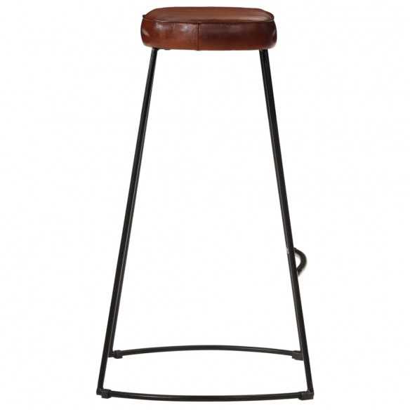 Tabourets de bar Gavin 2 pcs marron foncé 44x37,5x78 cm
