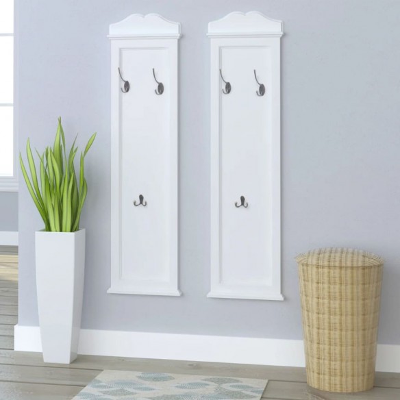 Portemanteaux 2 pcs Blanc