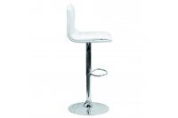 Tabouret de bar en simili cuir blanc