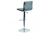 Tabouret de bar en simili cuir gris