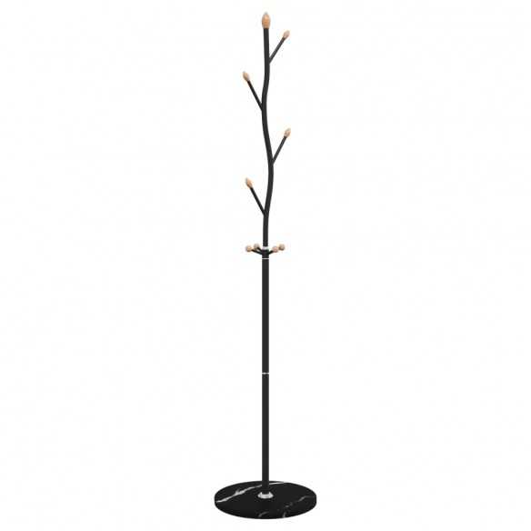 Porte-manteau noir 177 cm fer enduit de poudre
