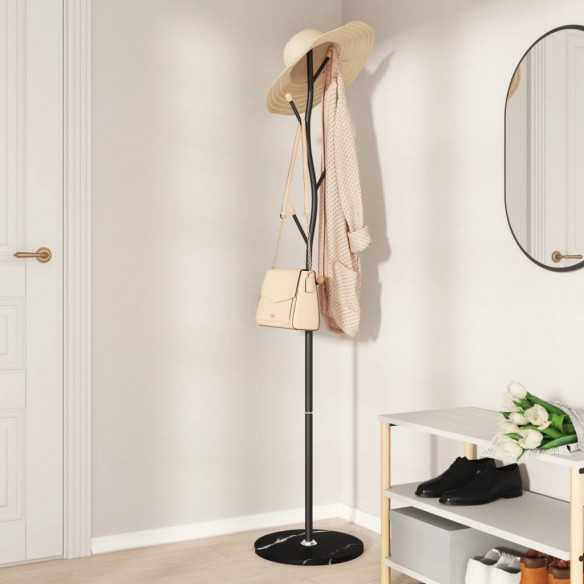 Porte-manteau noir 177 cm fer enduit de poudre