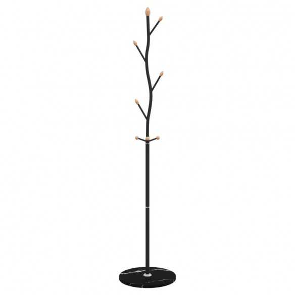 Porte-manteau noir 177 cm fer enduit de poudre