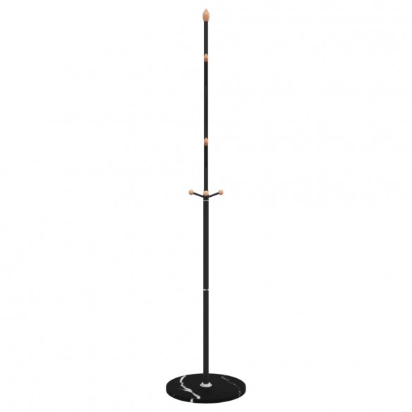Porte-manteau noir 177 cm fer enduit de poudre