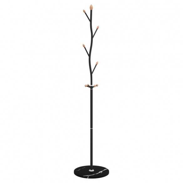 Porte-manteau noir 177 cm fer enduit de poudre