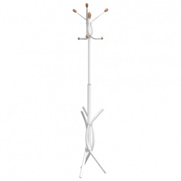 Porte-manteau blanc 176 cm fer enduit de poudre